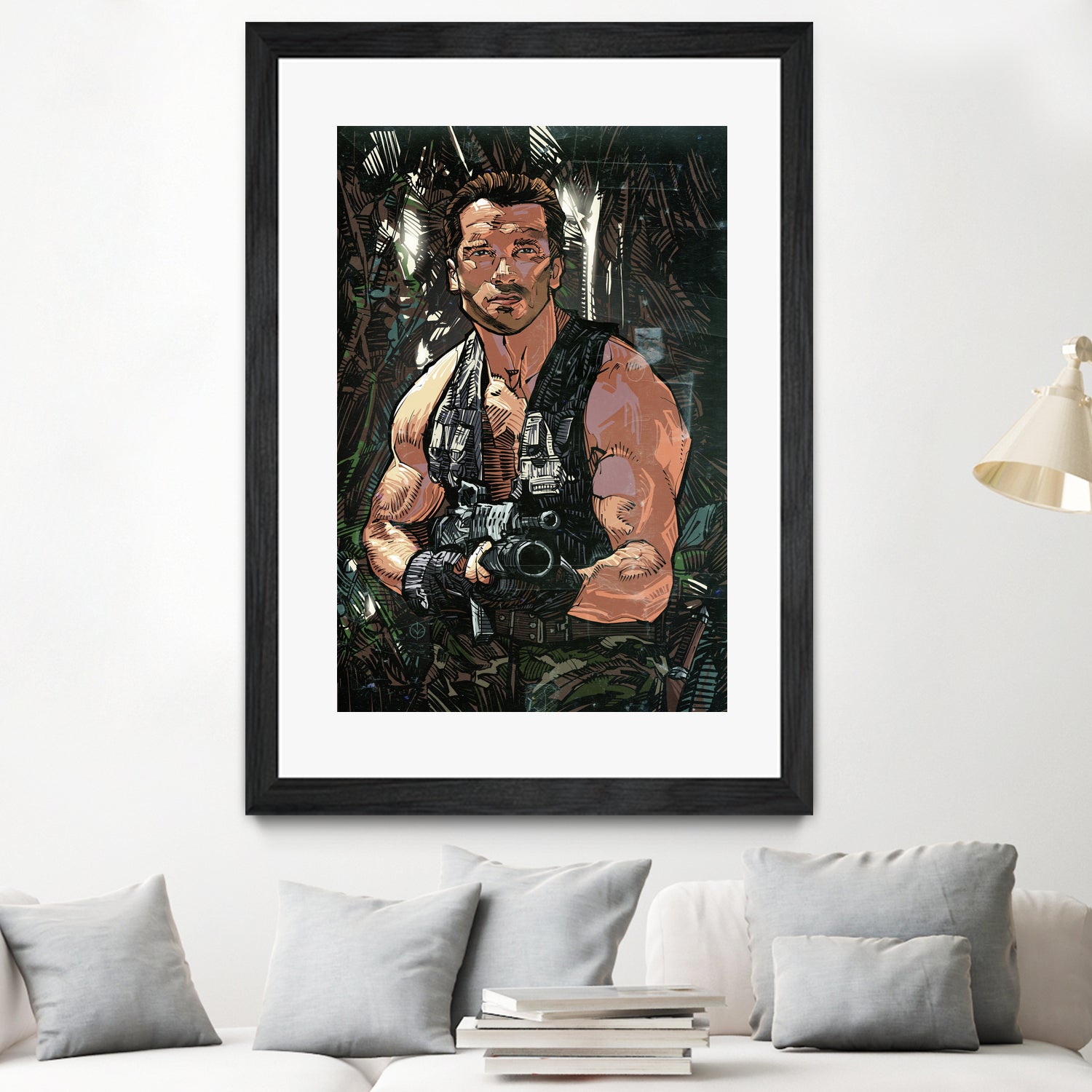 Arnold Schwarzenegger by Nikita Abakumov on GIANT ART - green digital painting