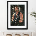 Arnold Schwarzenegger by Nikita Abakumov on GIANT ART - green digital painting