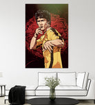 Bruce Lee by Nikita Abakumov on GIANT ART - red digital painting