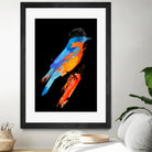 Lord Birdy by Robert Farkas on GIANT ART - blue digital painting