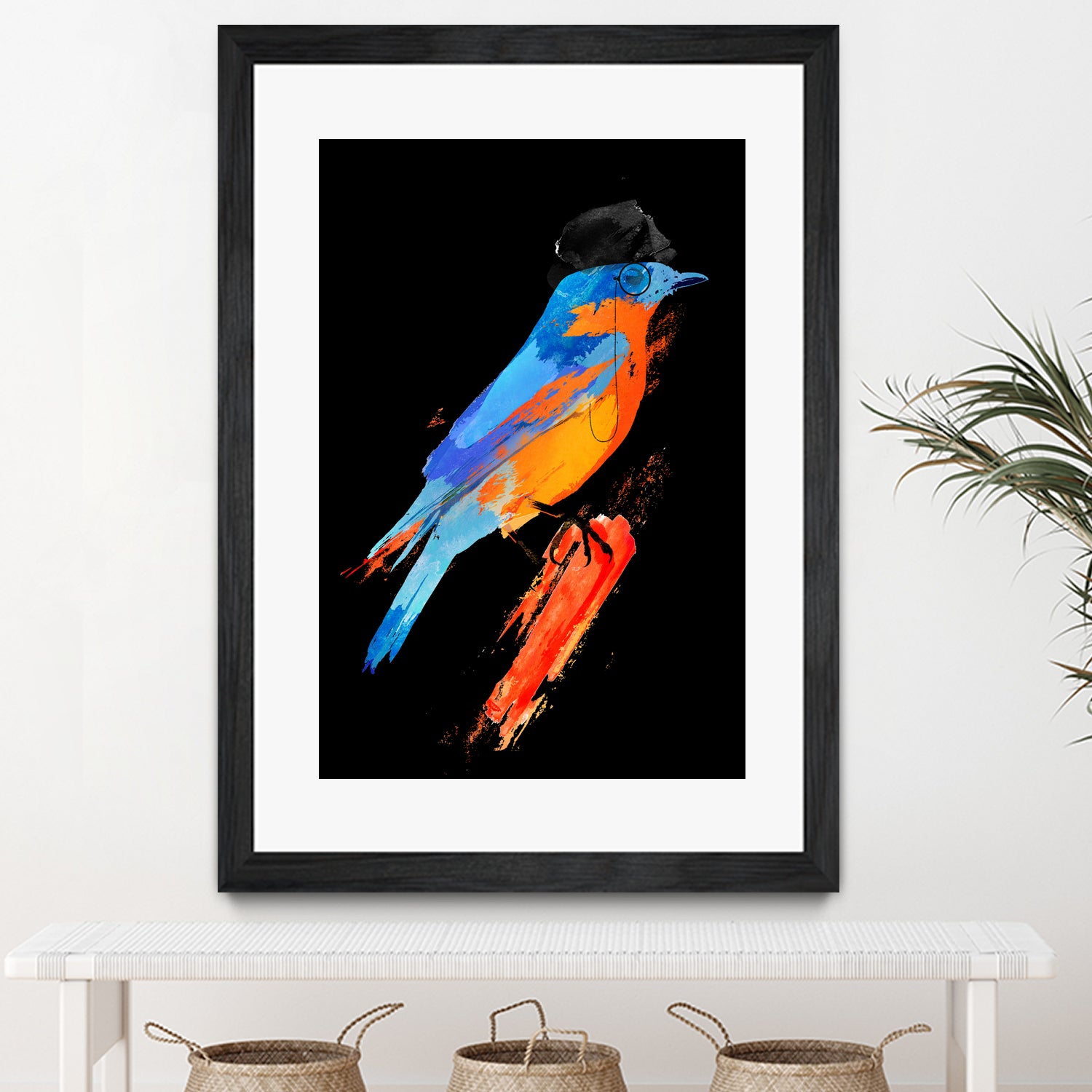 Lord Birdy by Robert Farkas on GIANT ART - blue digital painting