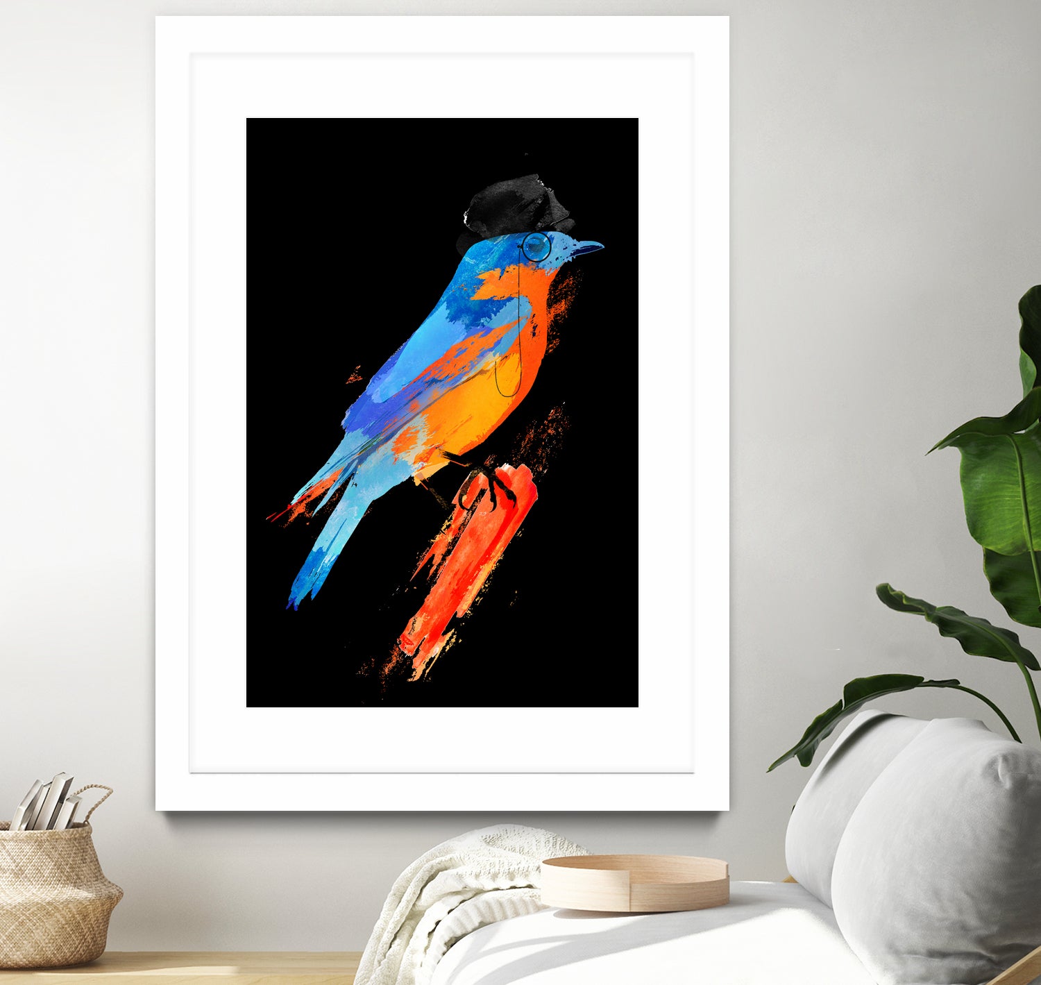 Lord Birdy by Robert Farkas on GIANT ART - blue digital painting