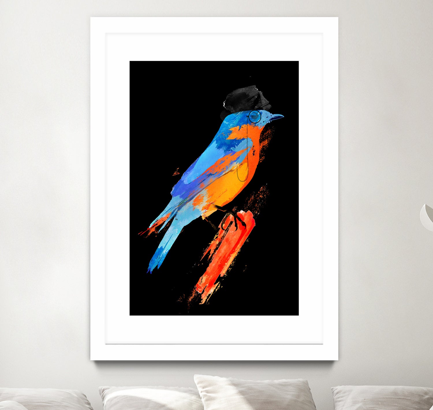 Lord Birdy by Robert Farkas on GIANT ART - blue digital painting