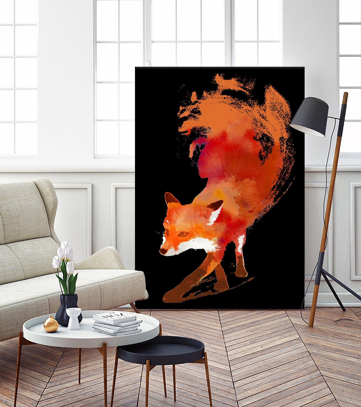 Vulpes Vulpes by Robert Farkas on GIANT ART - red digital painting