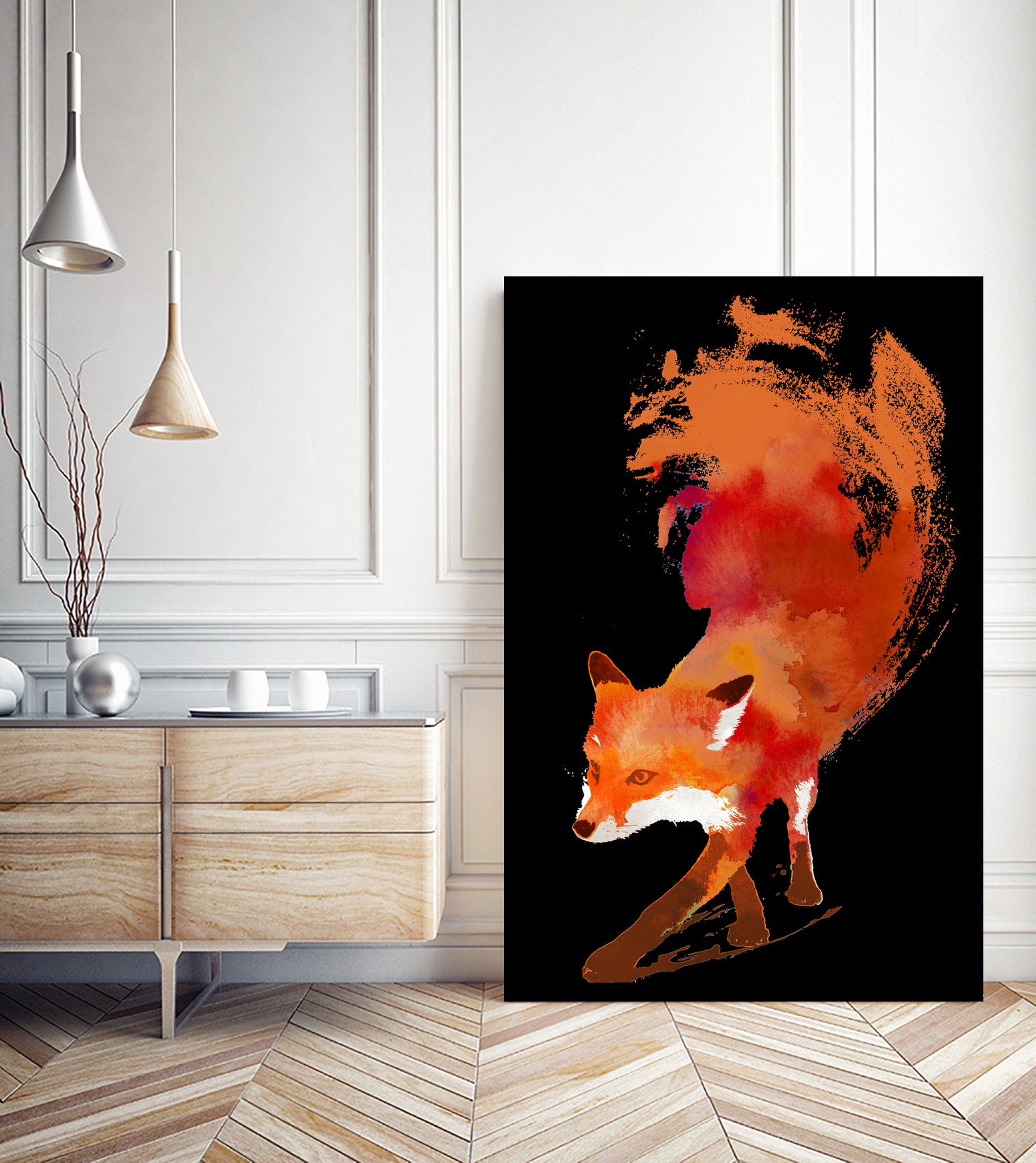 Vulpes Vulpes by Robert Farkas on GIANT ART - red digital painting