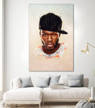 50 Cent by Brandon Spahn on GIANT ART - brown digital painting