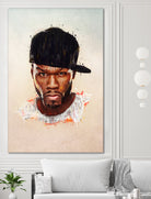 50 Cent by Brandon Spahn on GIANT ART - brown digital painting