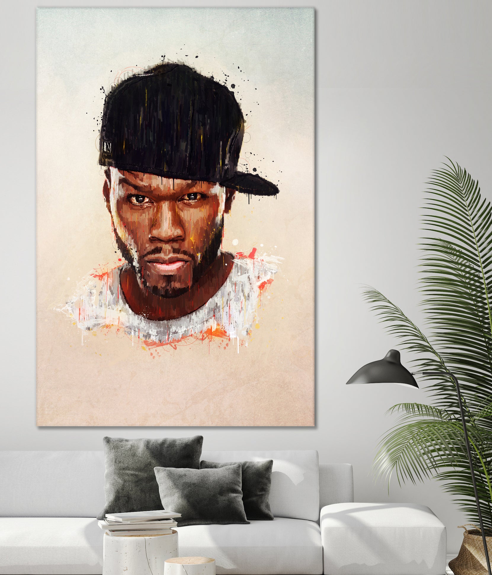 50 Cent by Brandon Spahn on GIANT ART - brown digital painting