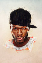 50 Cent by Brandon Spahn on GIANT ART - brown digital painting