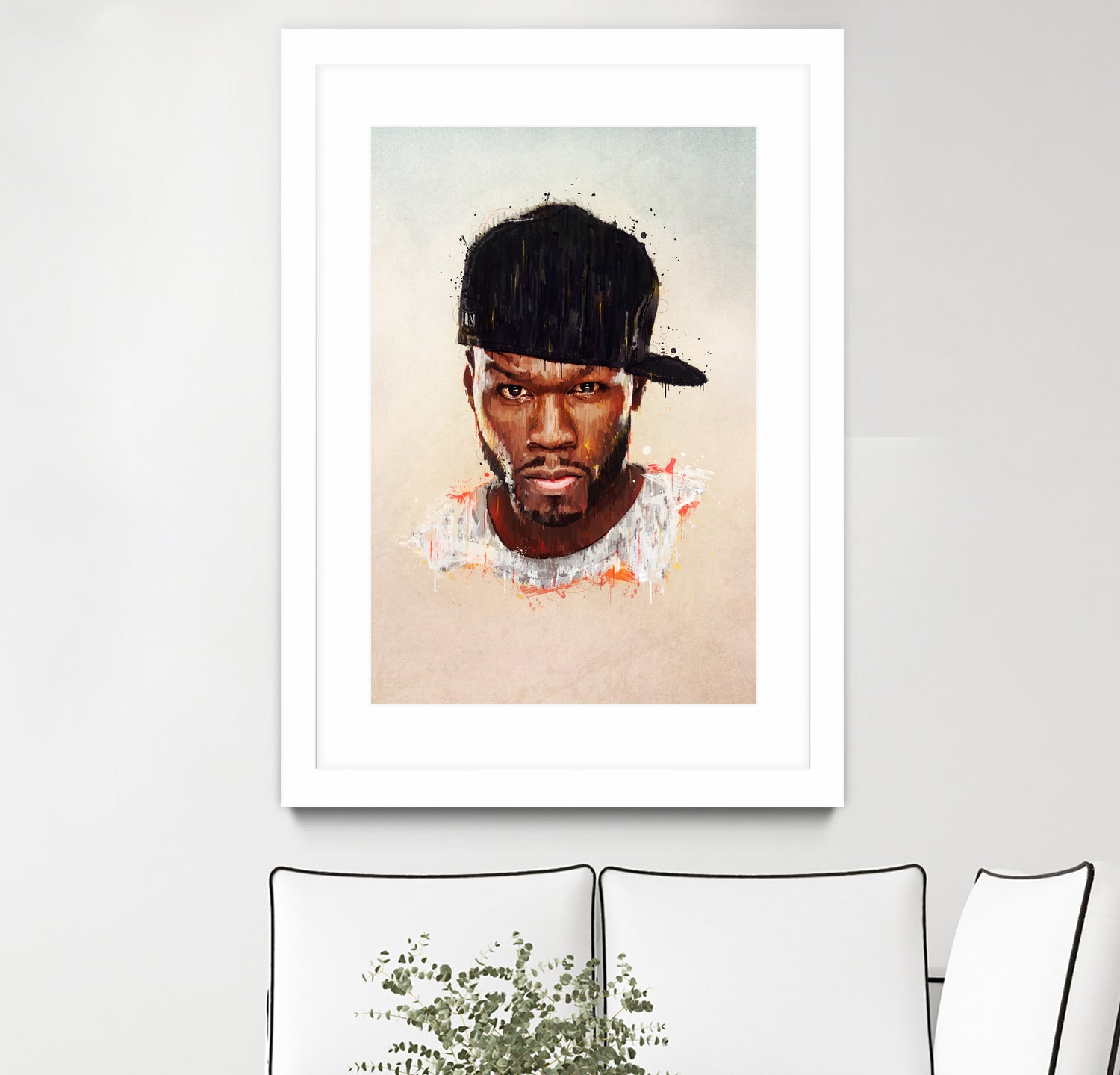 50 Cent by Brandon Spahn on GIANT ART - brown digital painting