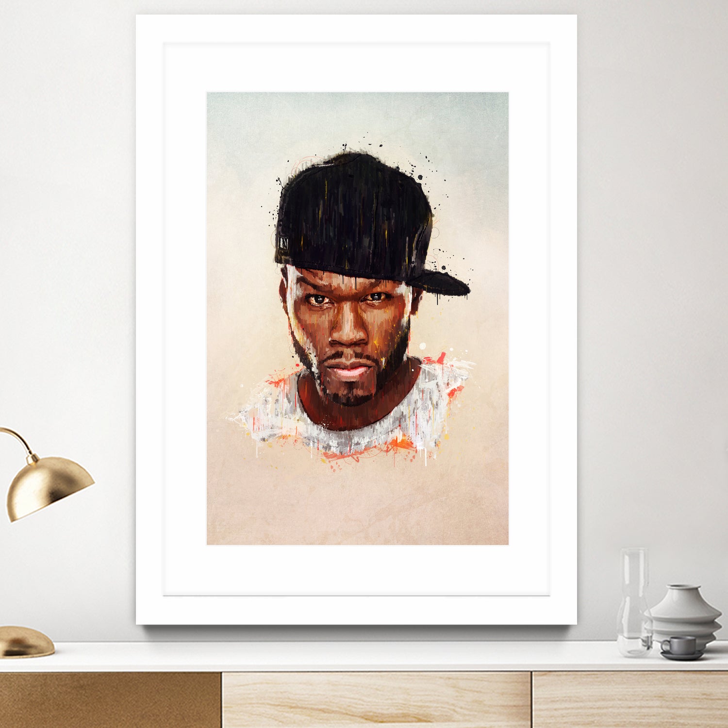 50 Cent by Brandon Spahn on GIANT ART - brown digital painting