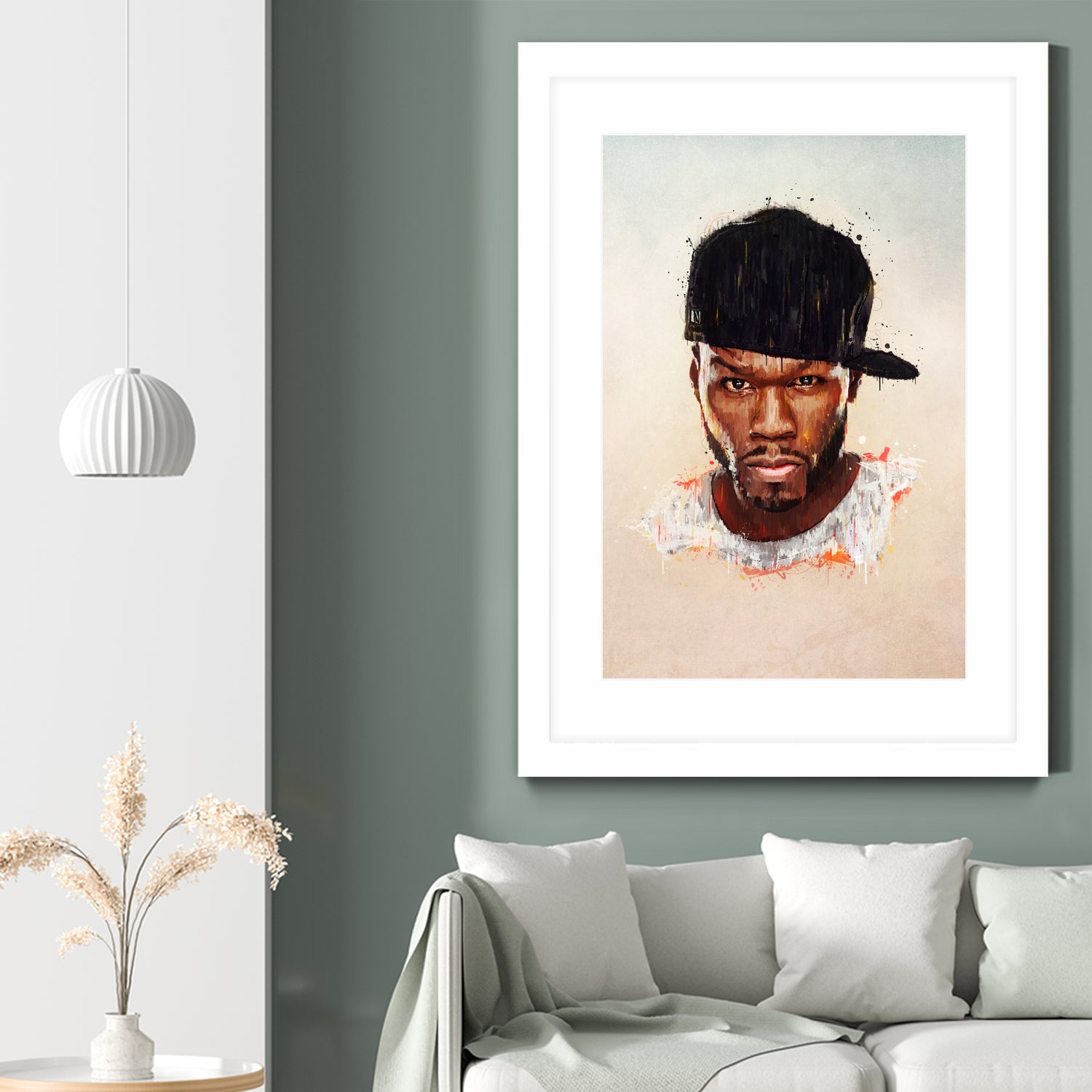 50 Cent by Brandon Spahn on GIANT ART - brown digital painting