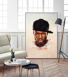 50 Cent by Brandon Spahn on GIANT ART - brown digital painting