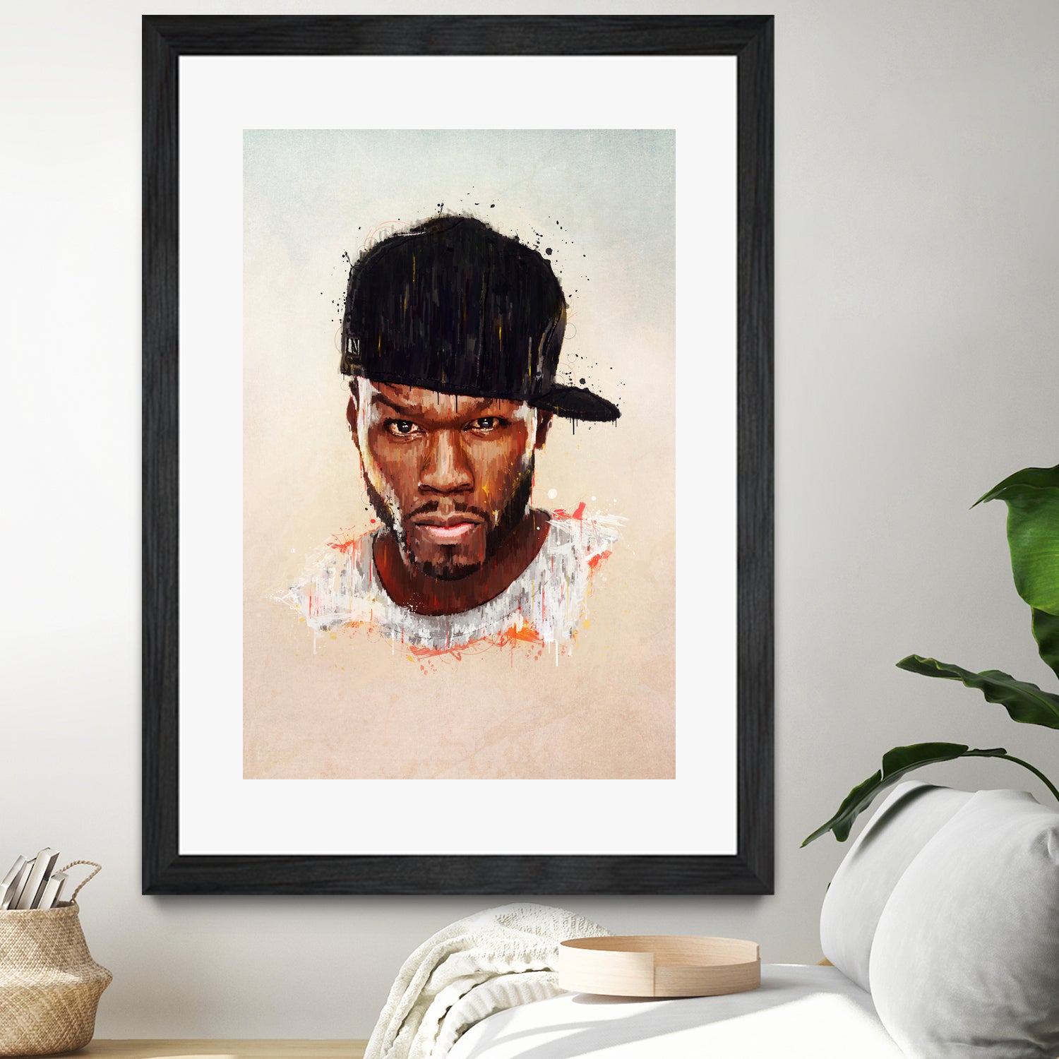 50 Cent by Brandon Spahn on GIANT ART - brown digital painting