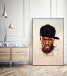 50 Cent by Brandon Spahn on GIANT ART - brown digital painting