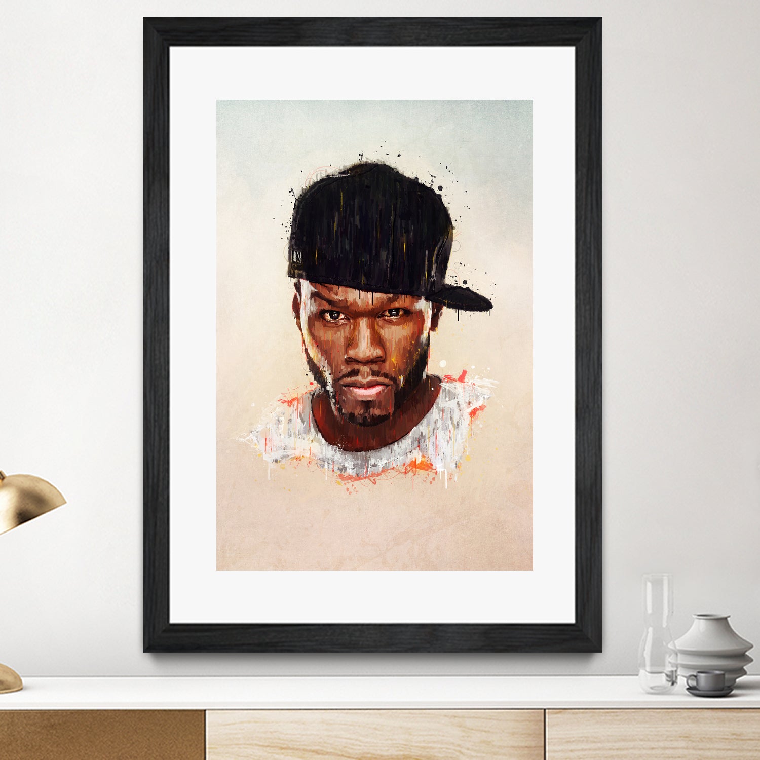 50 Cent by Brandon Spahn on GIANT ART - brown digital painting