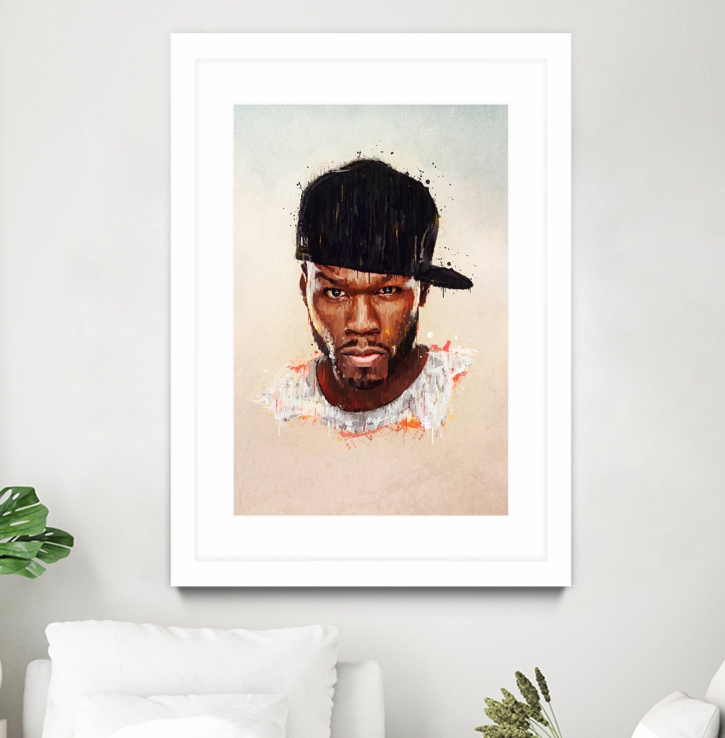 50 Cent by Brandon Spahn on GIANT ART - brown digital painting