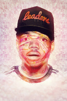 Chance the Rapper by Brandon Spahn on GIANT ART - orange digital painting