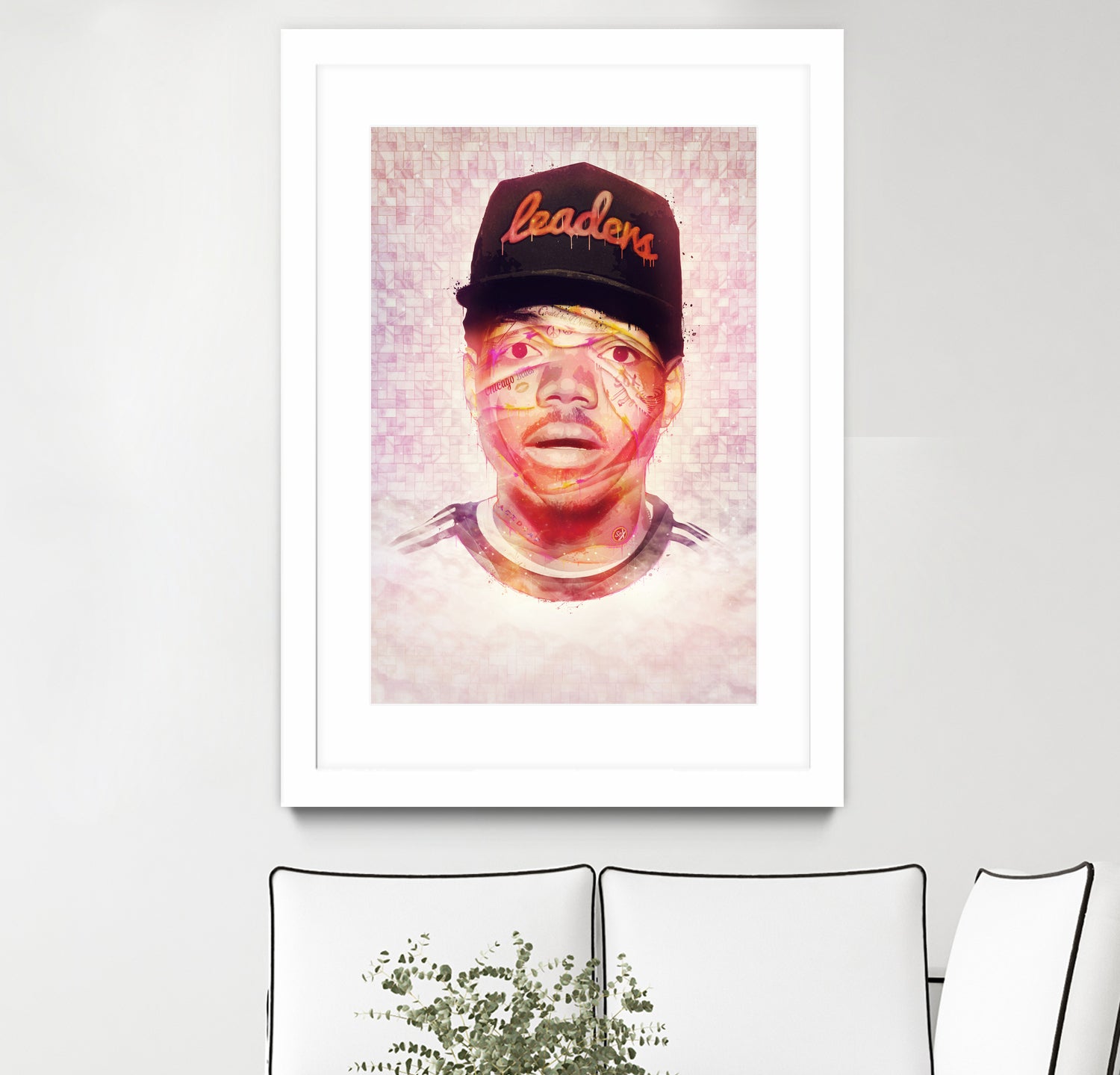 Chance the Rapper by Brandon Spahn on GIANT ART - orange digital painting