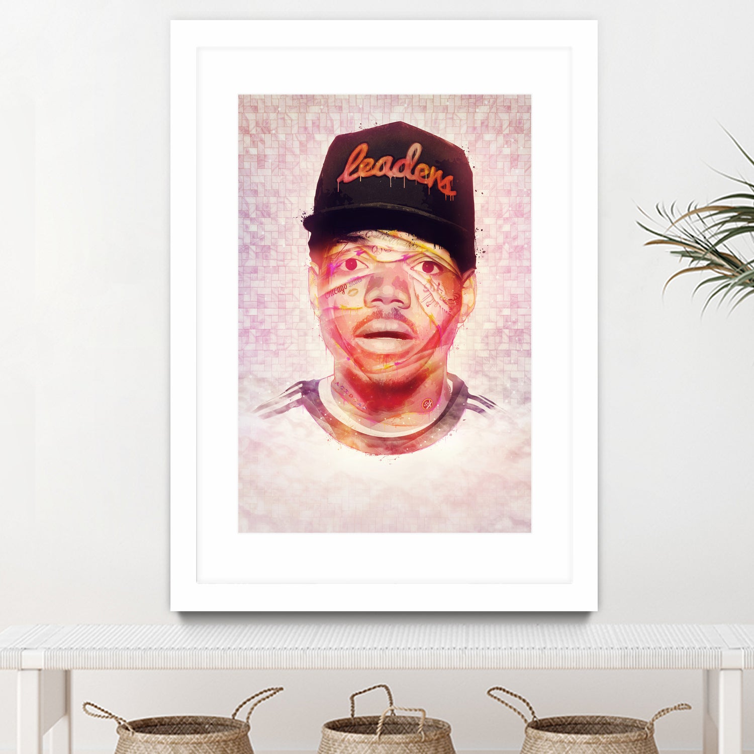 Chance the Rapper by Brandon Spahn on GIANT ART - orange digital painting