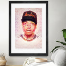 Chance the Rapper by Brandon Spahn on GIANT ART - orange digital painting