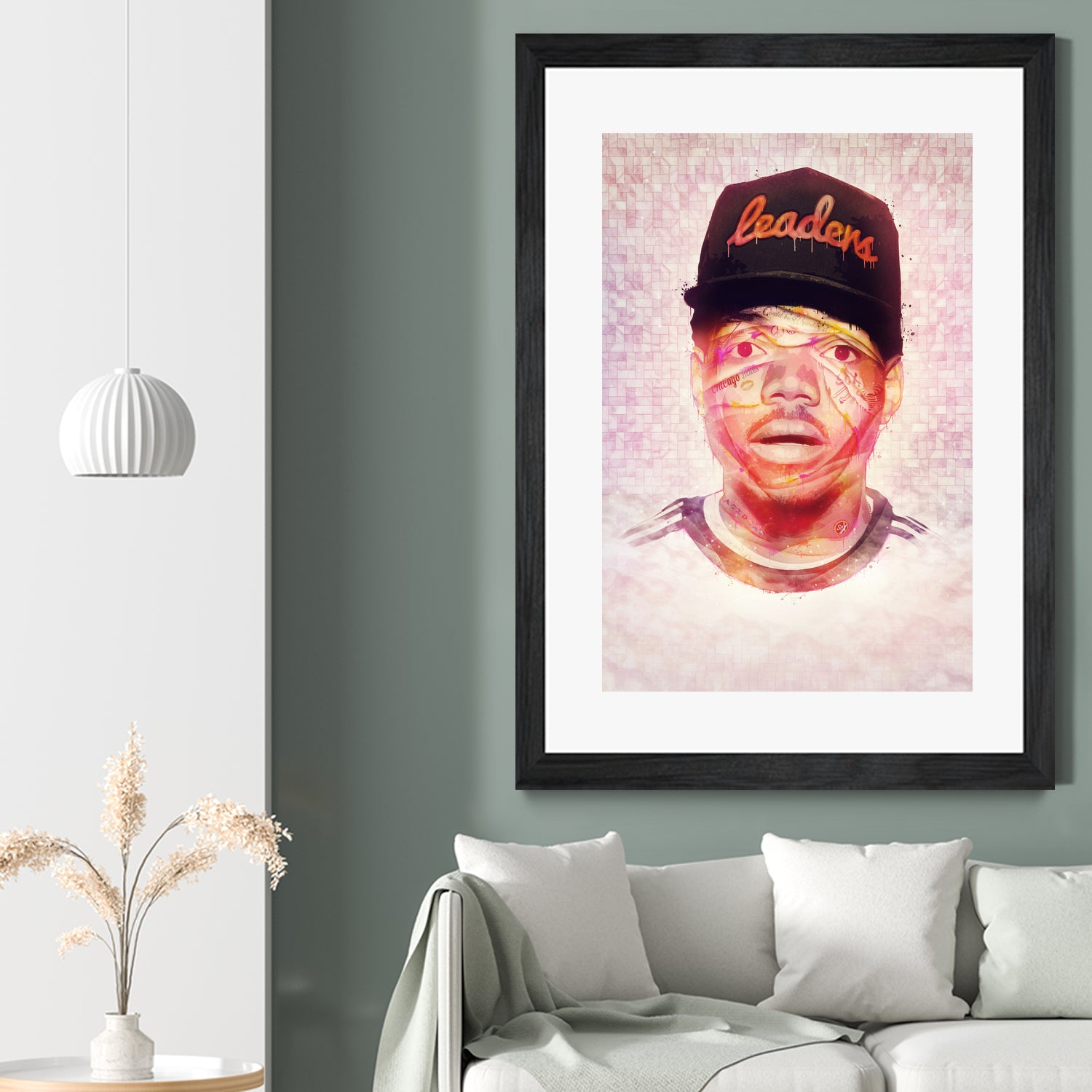 Chance the Rapper by Brandon Spahn on GIANT ART - orange digital painting