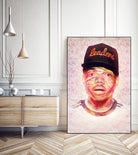 Chance the Rapper by Brandon Spahn on GIANT ART - orange digital painting