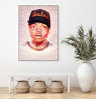 Chance the Rapper by Brandon Spahn on GIANT ART - orange digital painting