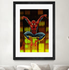 Marvel: Spider-Man Drops By by Dan Avenell on GIANT ART - blue digital painting