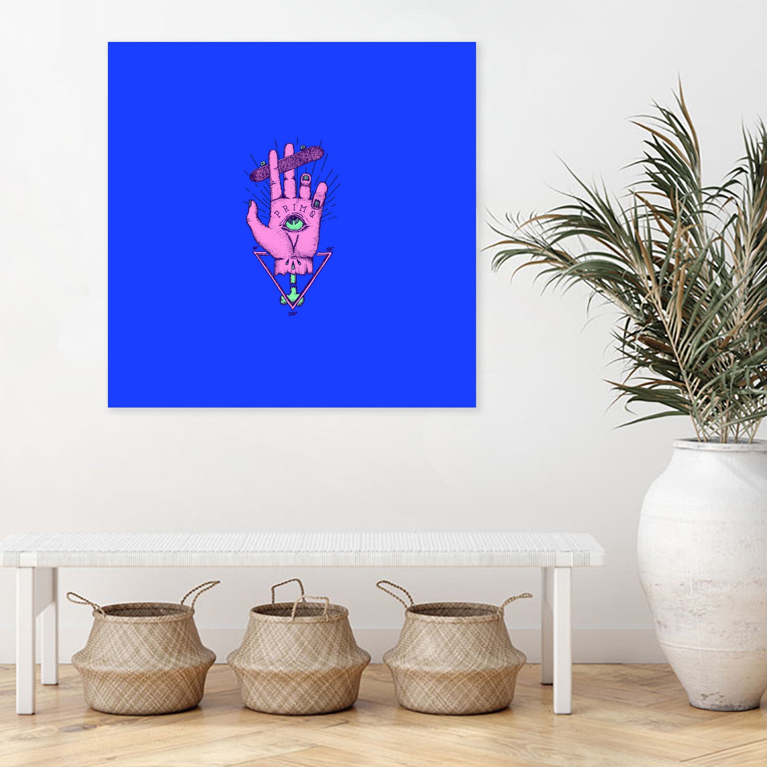 The god of skate by Robert Farkas on GIANT ART - pink digital drawing