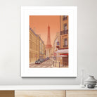 Eiffel Tower Paris by Steve Ash on GIANT ART - yellow digital painting