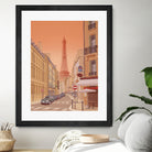 Eiffel Tower Paris by Steve Ash on GIANT ART - yellow digital painting