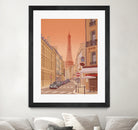 Eiffel Tower Paris by Steve Ash on GIANT ART - yellow digital painting