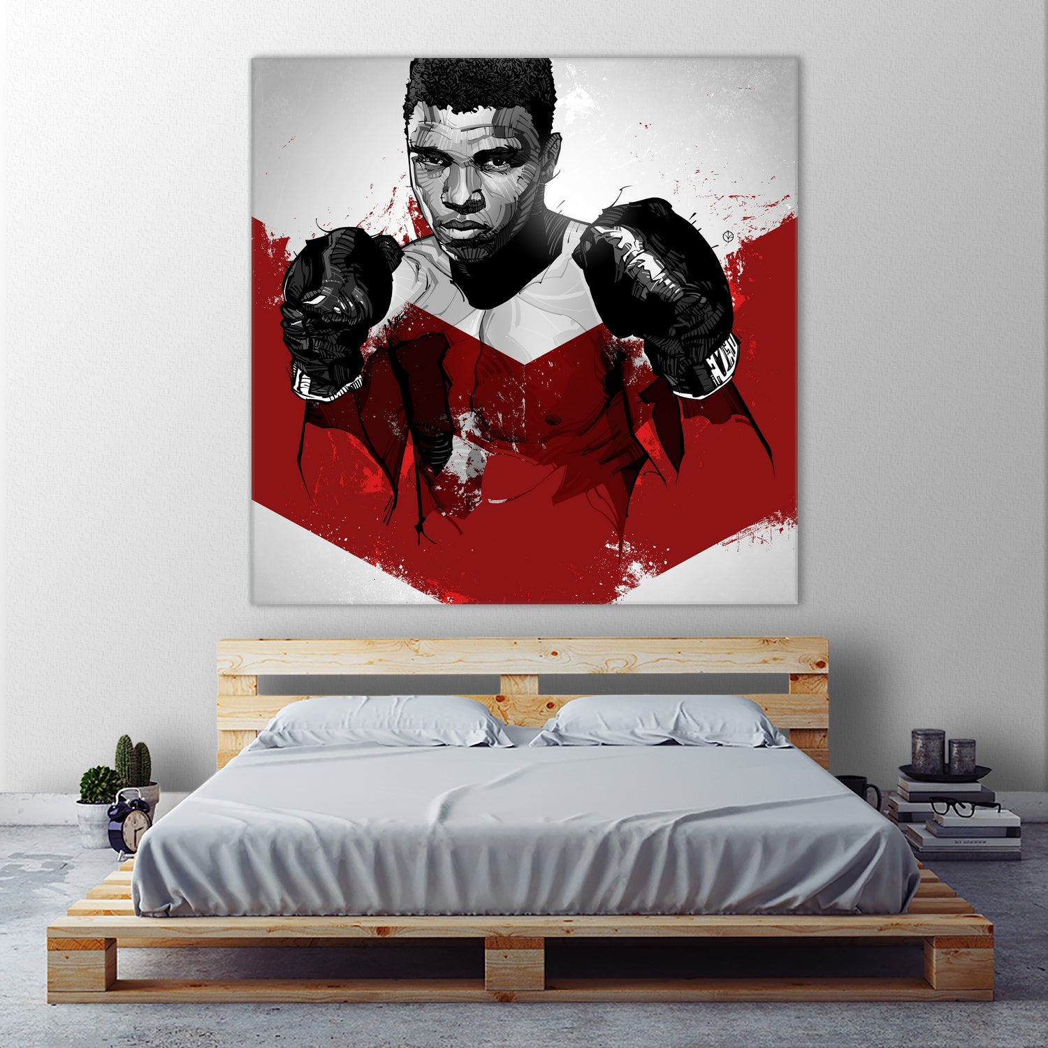 Muhammad Ali by Nikita Abakumov on GIANT ART - red digital painting