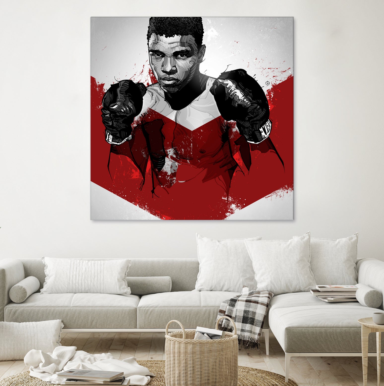 Muhammad Ali by Nikita Abakumov on GIANT ART - red digital painting