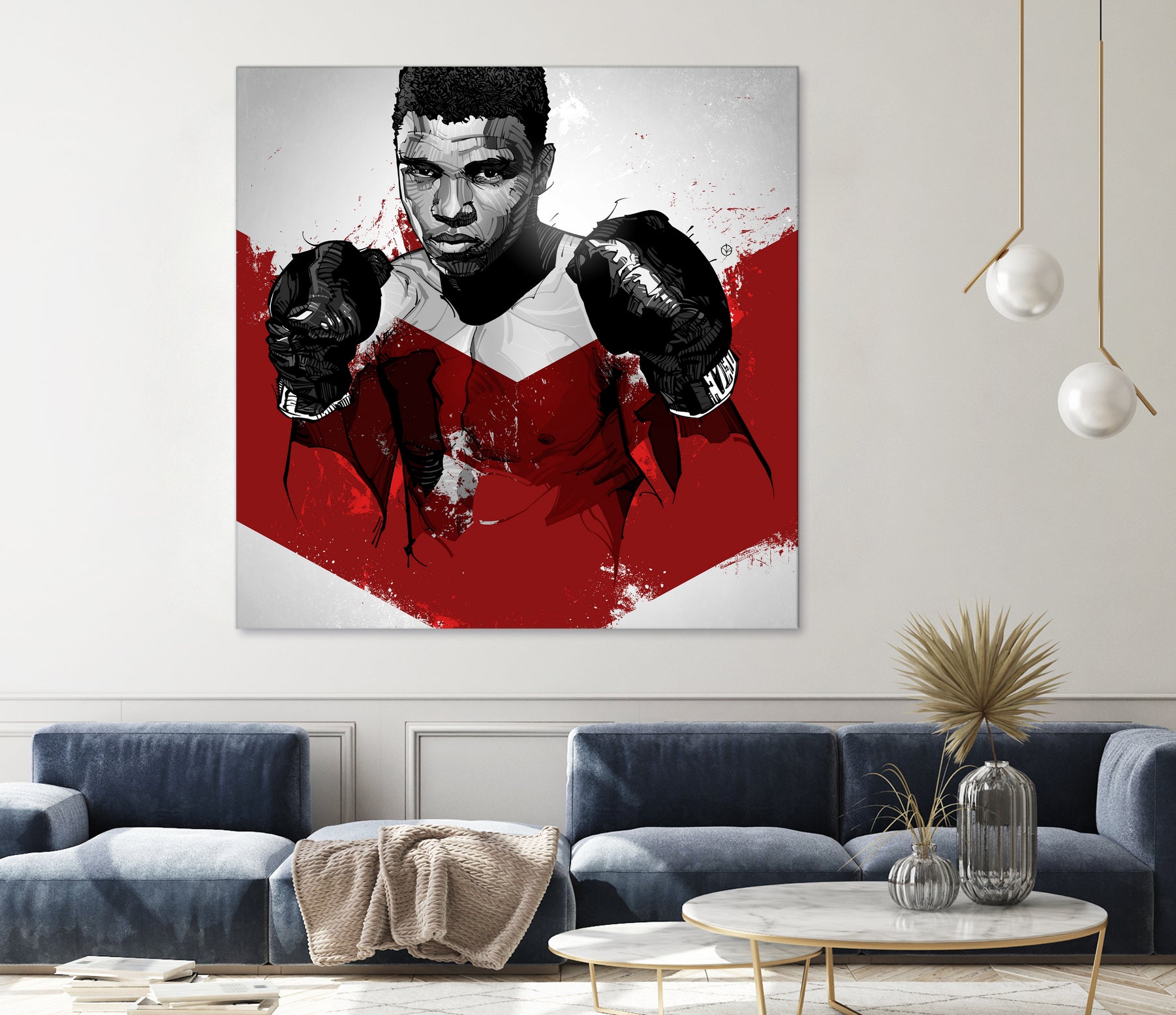 Muhammad Ali by Nikita Abakumov on GIANT ART - red digital painting