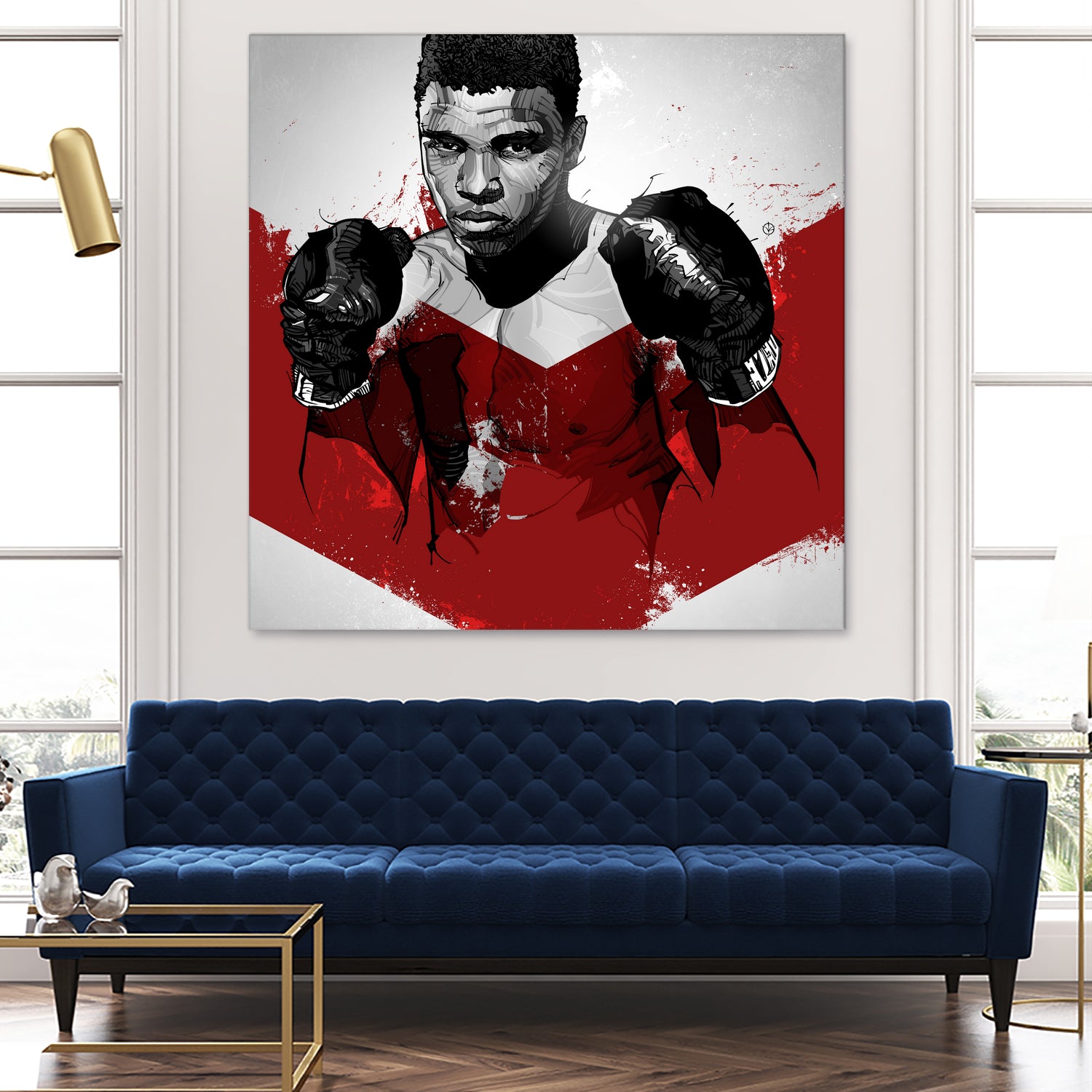 Muhammad Ali by Nikita Abakumov on GIANT ART - red digital painting