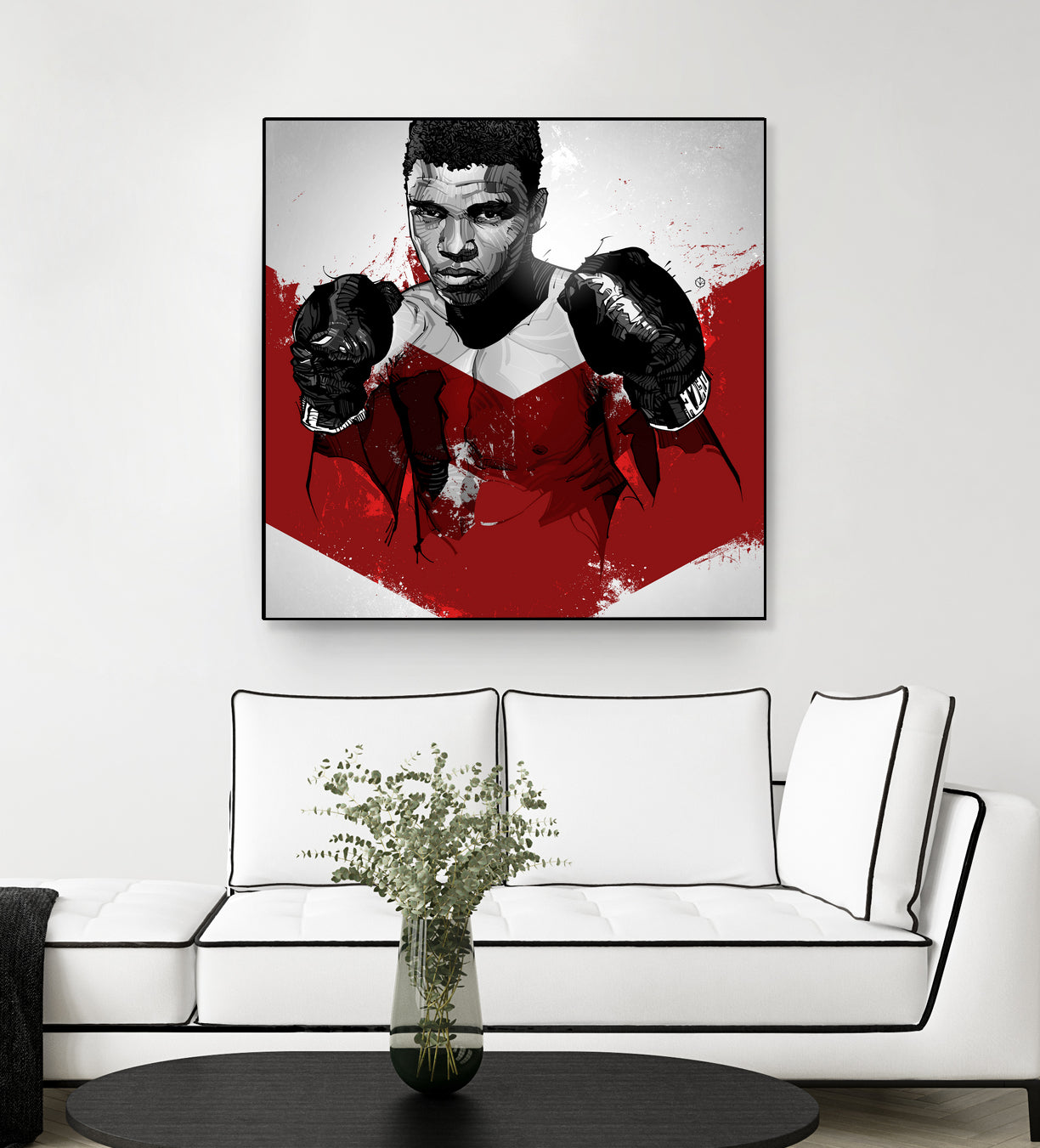 Muhammad Ali by Nikita Abakumov on GIANT ART - red digital painting