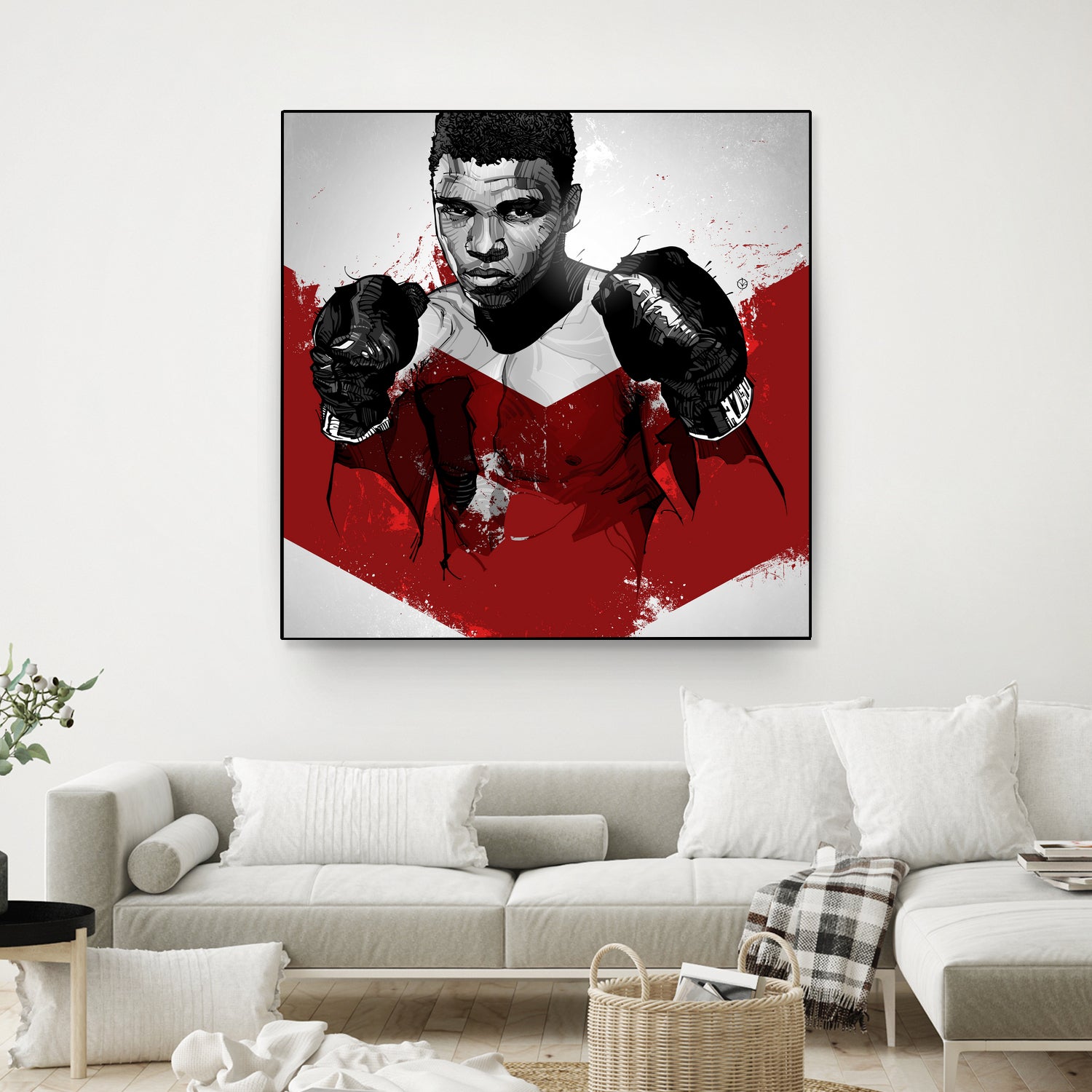 Muhammad Ali by Nikita Abakumov on GIANT ART - red digital painting