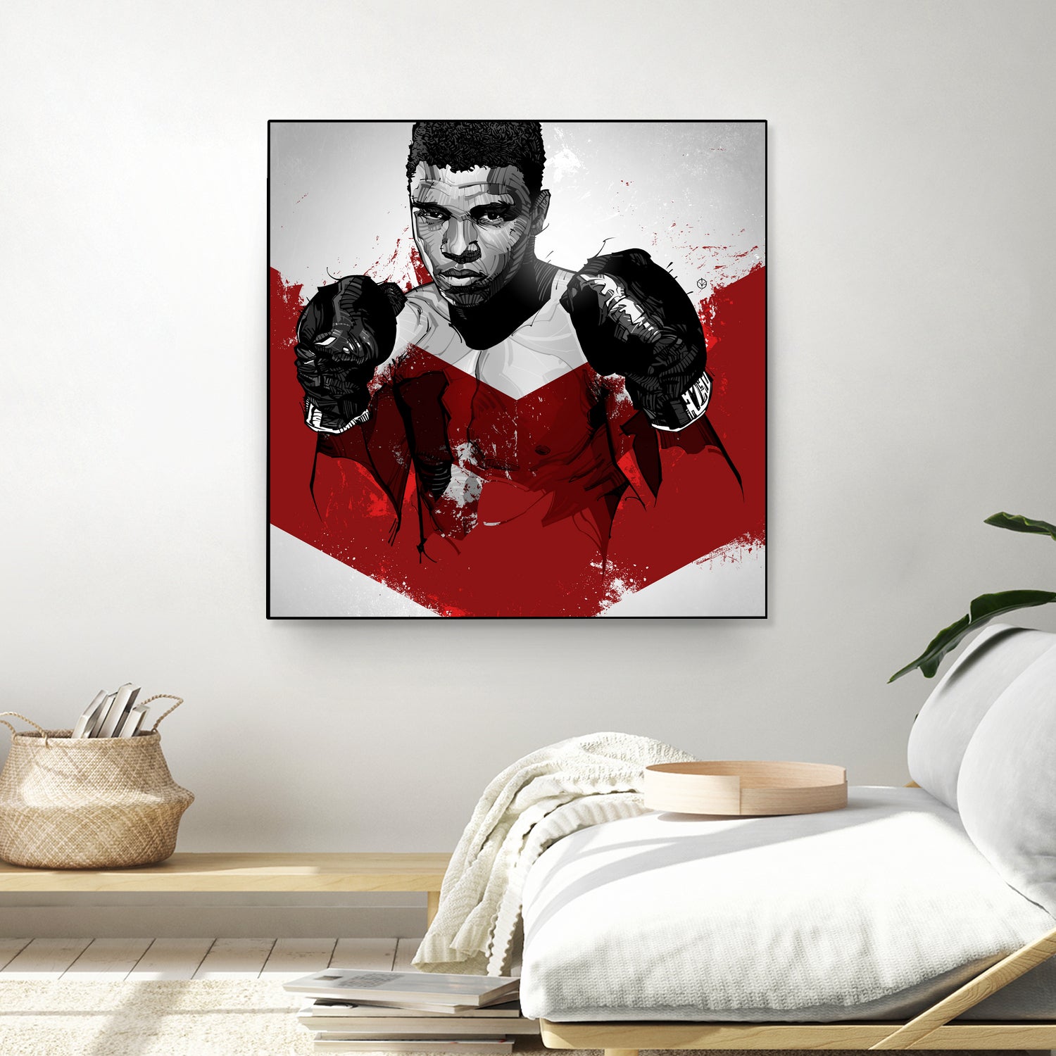 Muhammad Ali by Nikita Abakumov on GIANT ART - red digital painting