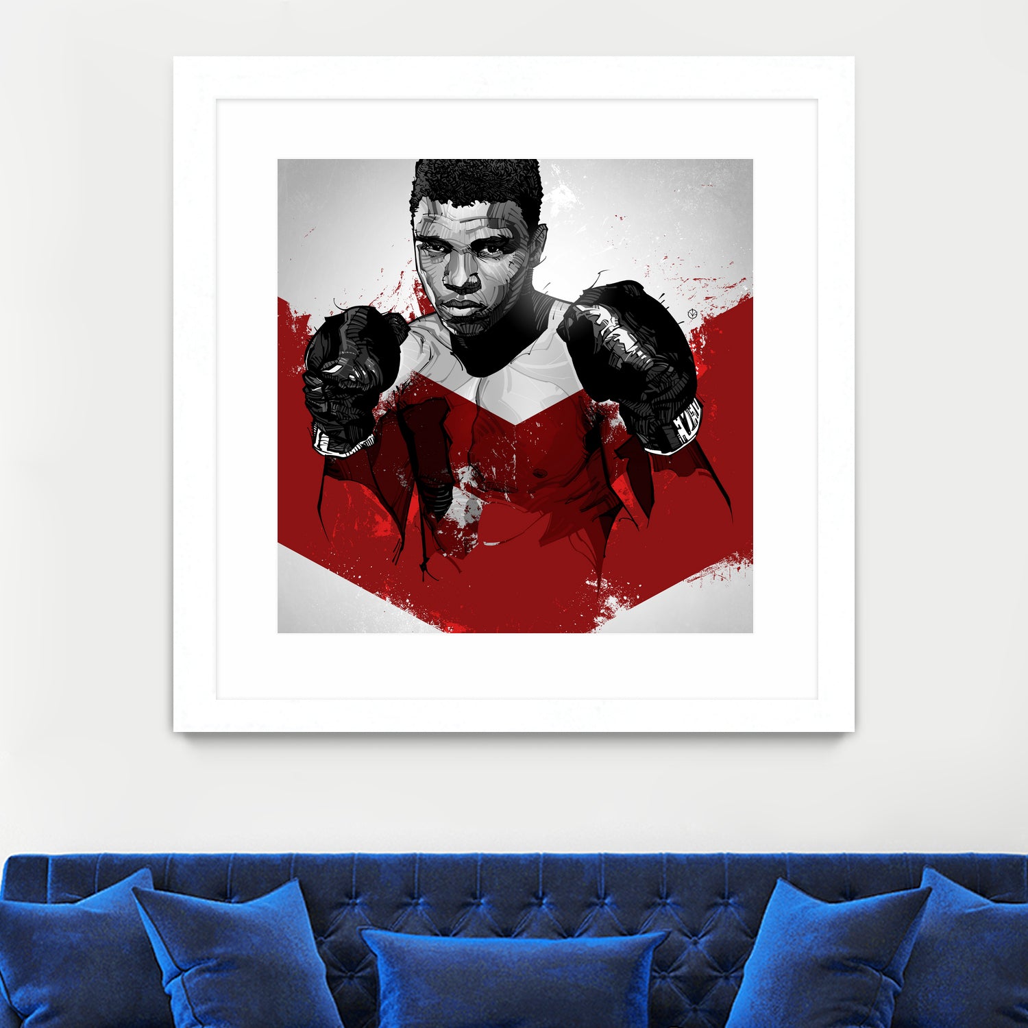 Muhammad Ali by Nikita Abakumov on GIANT ART - red digital painting