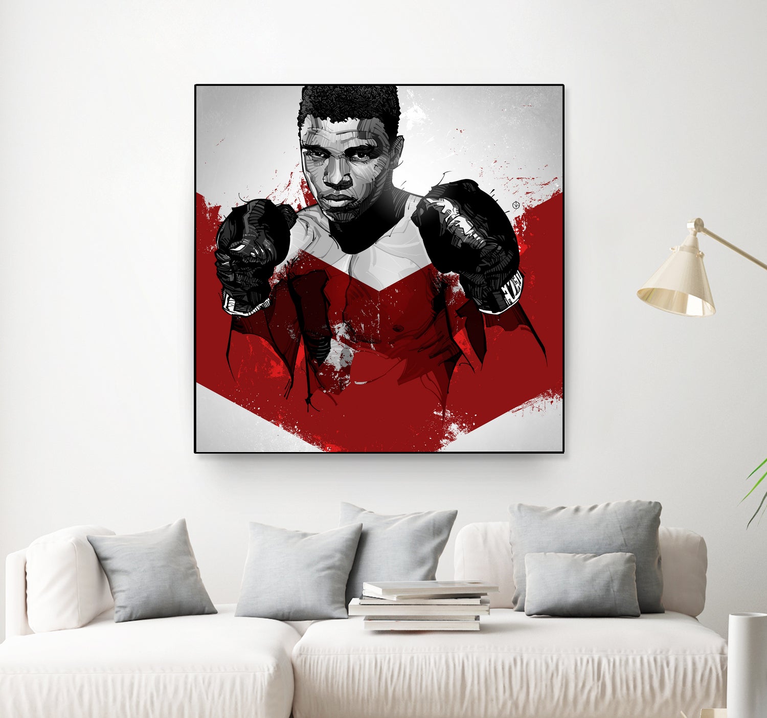 Muhammad Ali by Nikita Abakumov on GIANT ART - red digital painting