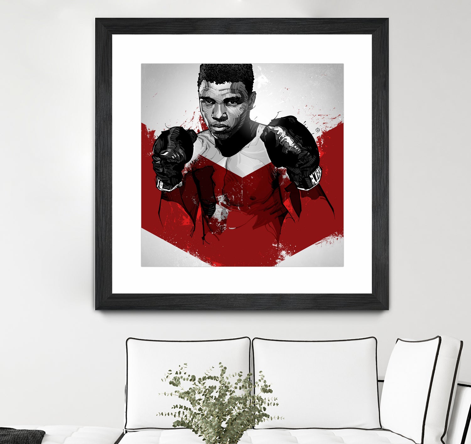 Muhammad Ali by Nikita Abakumov on GIANT ART - red digital painting