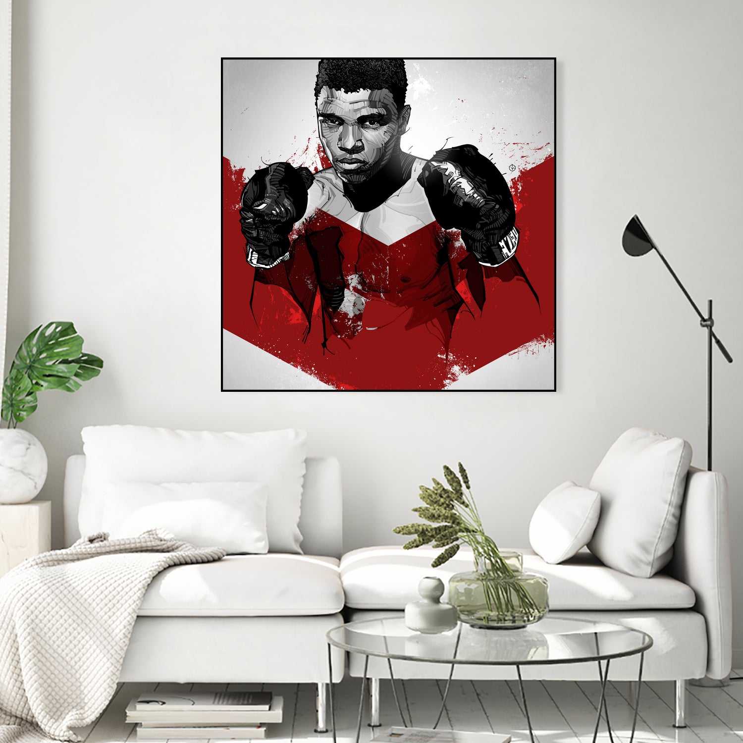 Muhammad Ali by Nikita Abakumov on GIANT ART - red digital painting