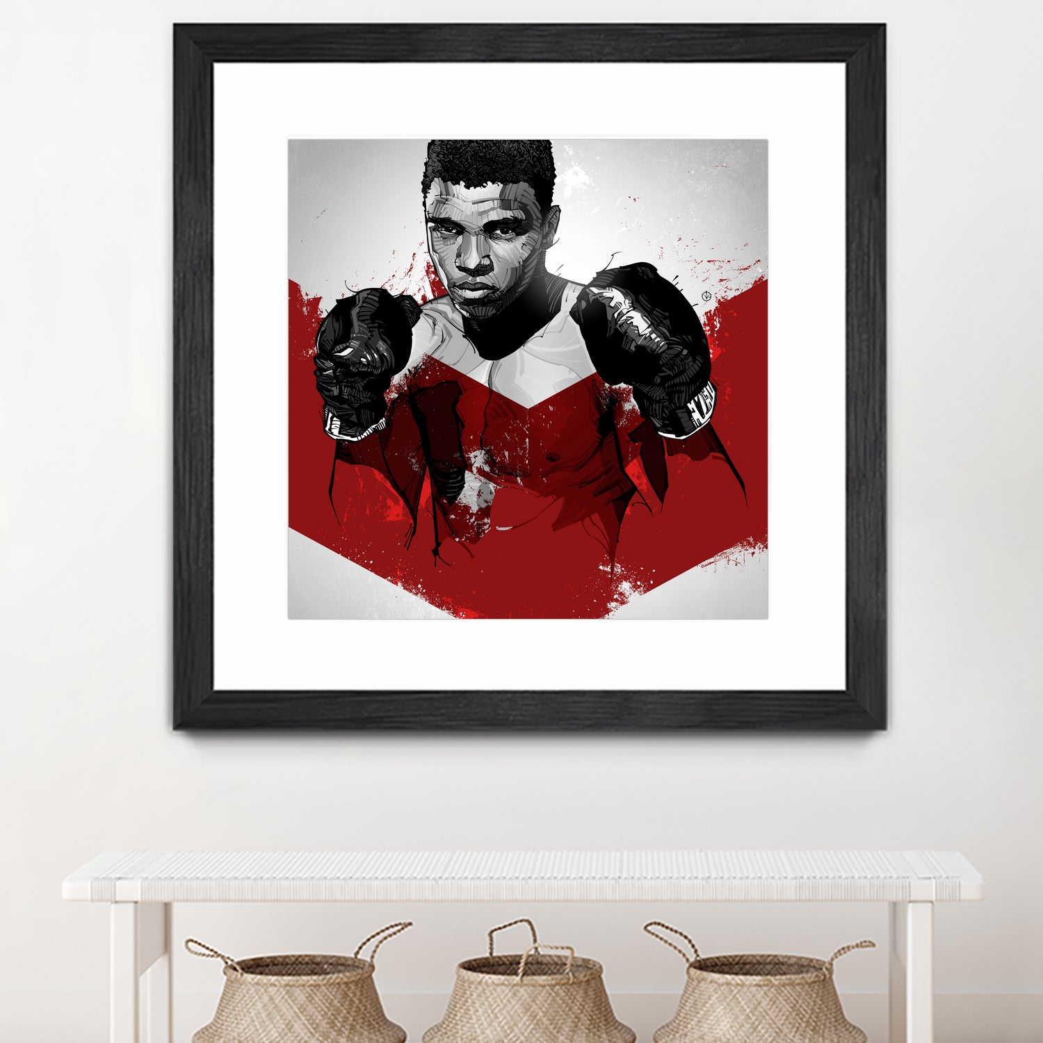 Muhammad Ali by Nikita Abakumov on GIANT ART - red digital painting