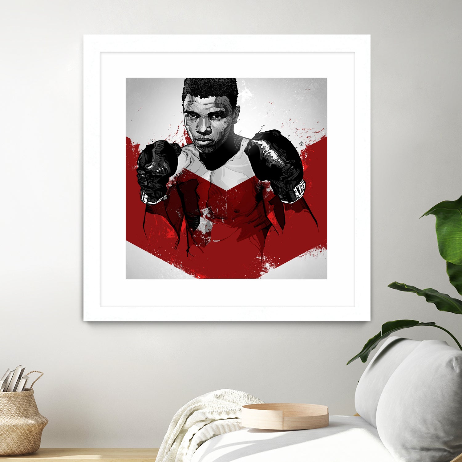 Muhammad Ali by Nikita Abakumov on GIANT ART - red digital painting