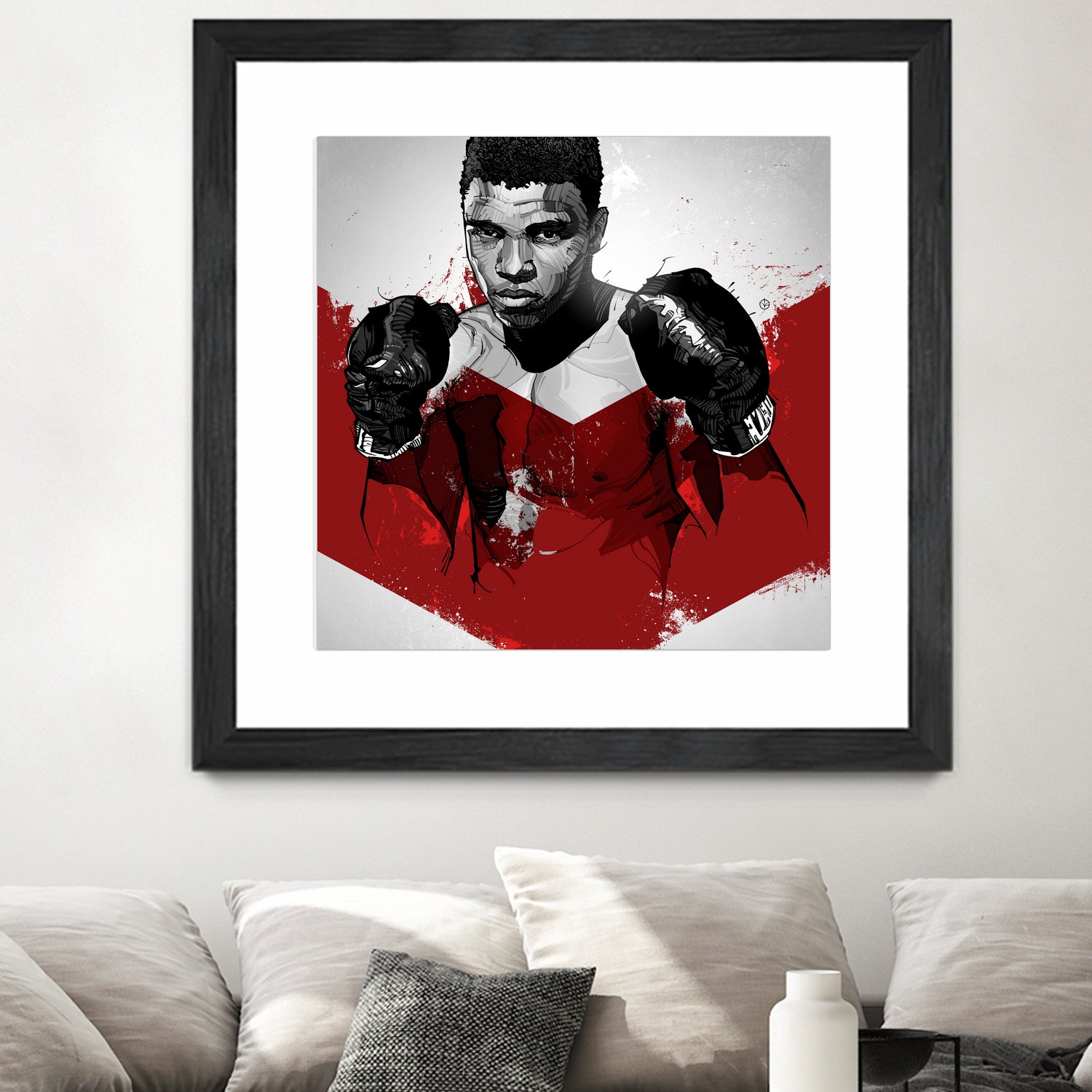 Muhammad Ali by Nikita Abakumov on GIANT ART - red digital painting