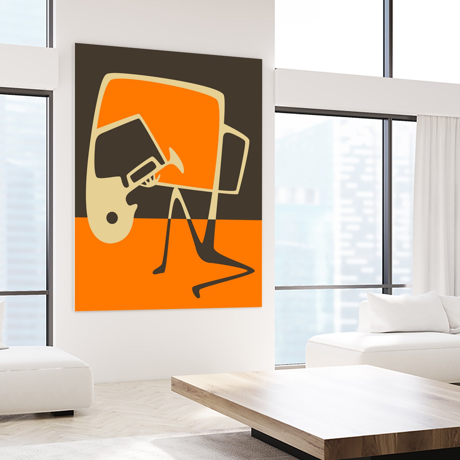 The Blues' Horn by Jazzberry Blue on GIANT ART - orange vector illustration