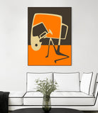 The Blues' Horn by Jazzberry Blue on GIANT ART - orange vector illustration