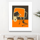 The Blues' Horn by Jazzberry Blue on GIANT ART - orange vector illustration